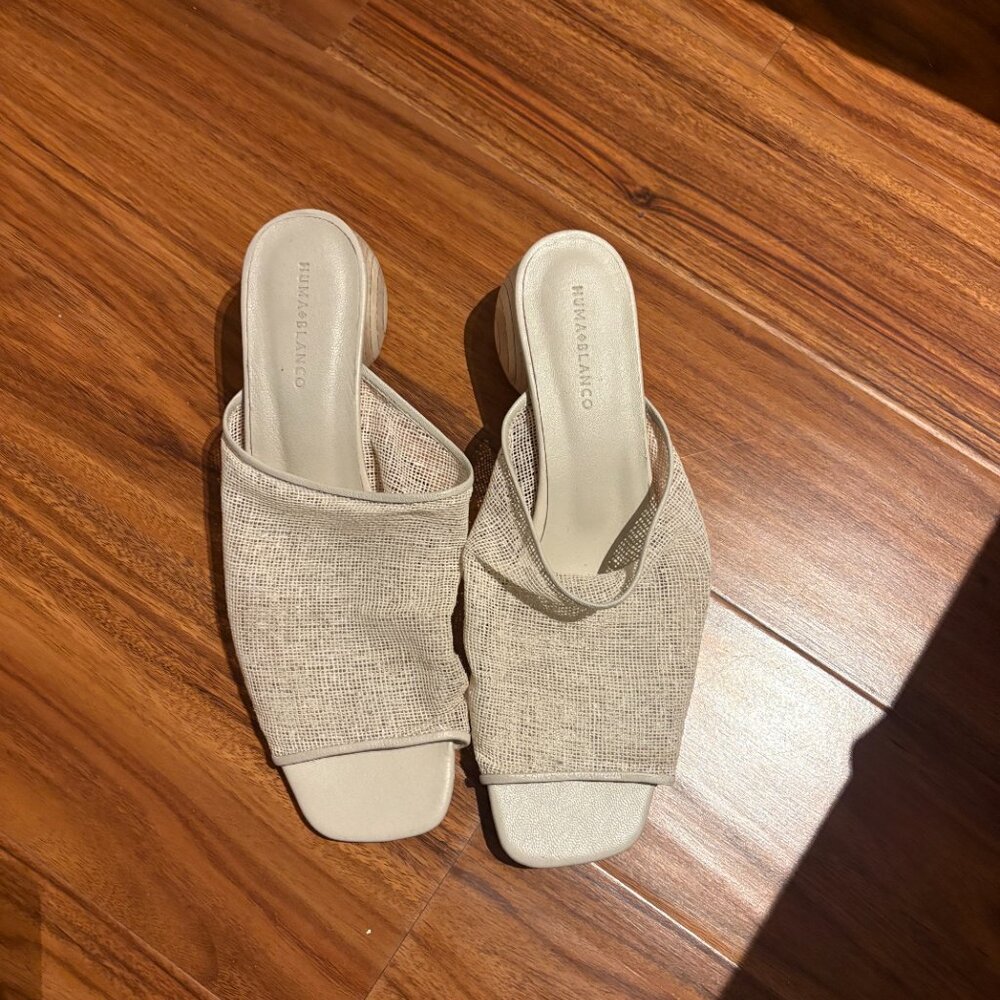 Huma Blanco Milla Mule Jute Natural - Picture 3 of 6